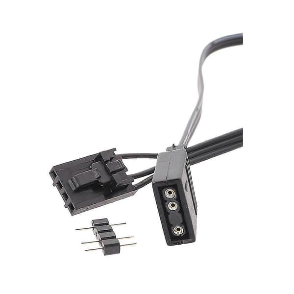 For 4PIN RGB til Standard ARGB 3-Pin 5V Adapterkontakt RGB-kabel 25cm