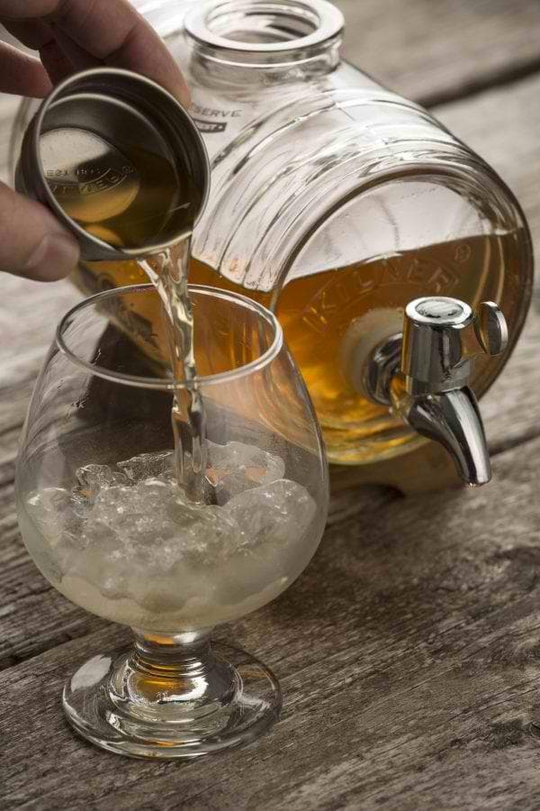 Glastunna liggande med tappkran - Kilner® transparent