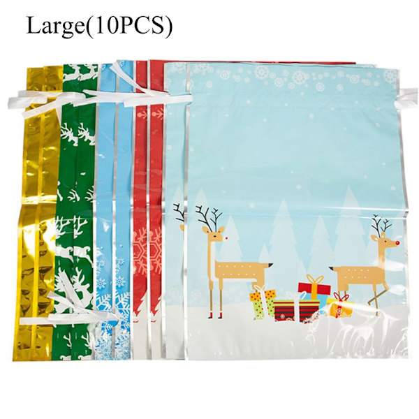 Joululahjapussit Snowman Snowflake MEDIUM (15 KPL)
