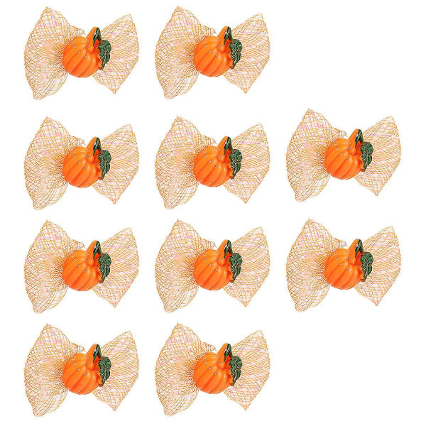 10st Halloween Husdjur Huvudbonad Halloween Mönster Design Pet Hår Bows Halloween