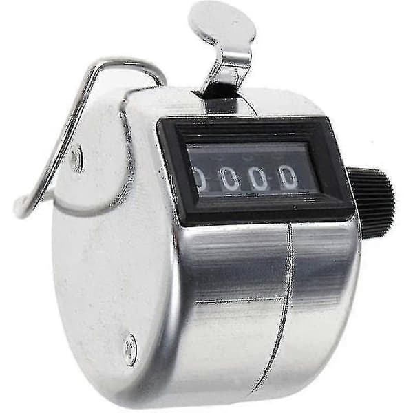 3 stk. Håndteller, 4-sifret fangteller manuell klikker metall mekanisk telling