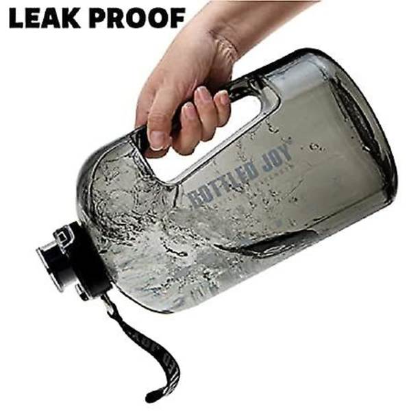 Stor bärbar reseplastvattenflaska (1 gallon/4,1L klar)