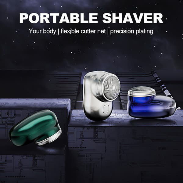 Mini Electric Rakapparat Skäggtrimmer Razor Rakapparat USB Access Present Discoloration