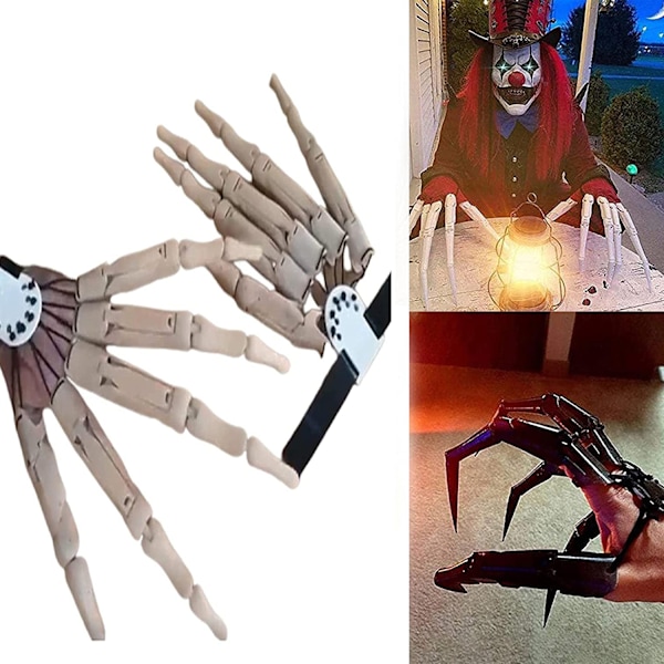 Halloween ledade fingrar, 3D- printed ledade fingrar Weiß