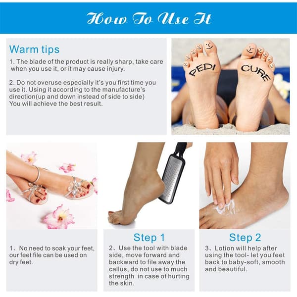 Kolossal Foot File och Foot Callus Remover