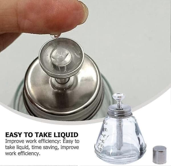 180 ml Push Down Pumpe Dispenser Glasflaske Låsbar Pumpe Dispenser Flaske Push Down Manicure Til Neglelak Makeupfjerner