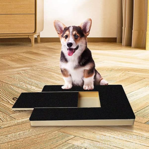 Dog Scratch Pad för naglar, Dubbelsidig Scratch Board för Dog Su BLACKB drawer claw