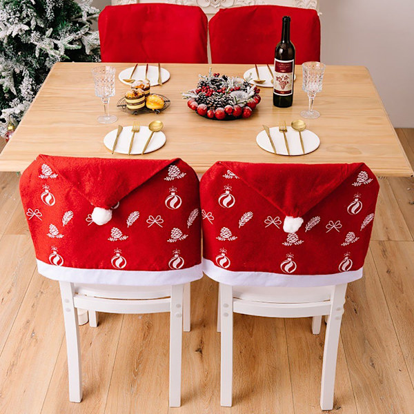 Jul Röda stolsöverdrag Heminredning