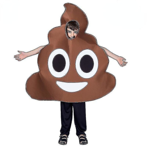 Rolig söt bajs Halloween kostym Cosplay kläder för barn Barn Tonåring Pojkar Dress Up Party Ee069