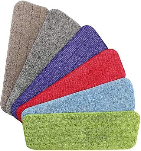 #6 stk 42 * 14cm Mopp erstatningsdeler Rengjøringsdeksel Mopp erstatningsputer Mikrofiber Spray Koster for Spray Mopper#
