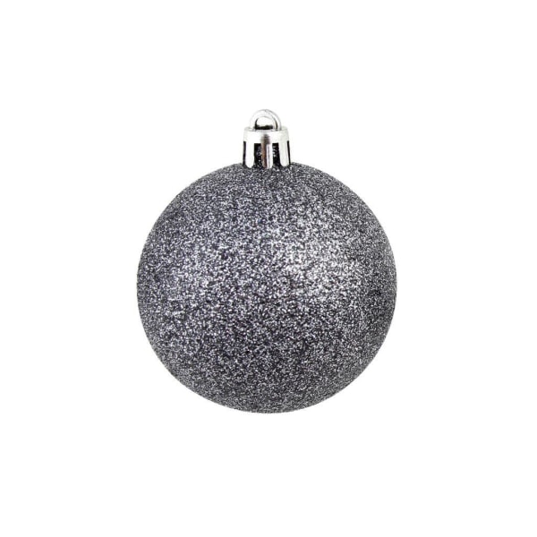 vidaXL Julgranskulor 100 delar set 3/4/6 cm vit/grå multicolor