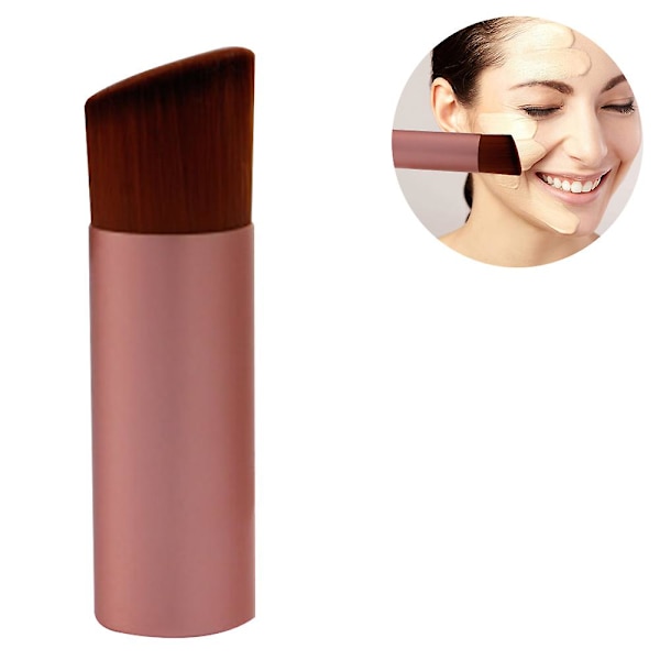 Meikkisivellin, poskipunasivellin matkoille kasvoille, kannettava puuterisivellin poskipunalle, kiillotukseen, virheettömään puuterimeikkiin Rose Gold
