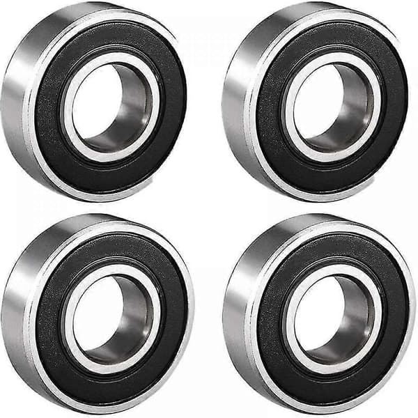 4st 6001-2rs Dubbeltätade Kullager 12mmx28mmx8mm Kolstål
