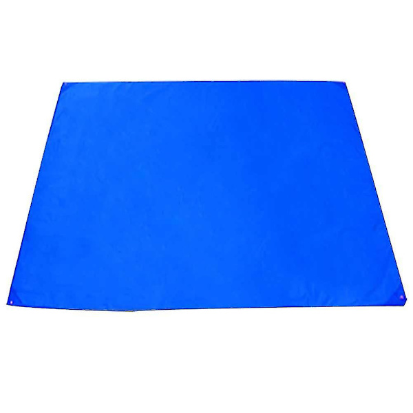 Tält presenning Markis Solskydd Regnskydd Strand Camping Picknickdyna Fuktsäker Matta Blue
