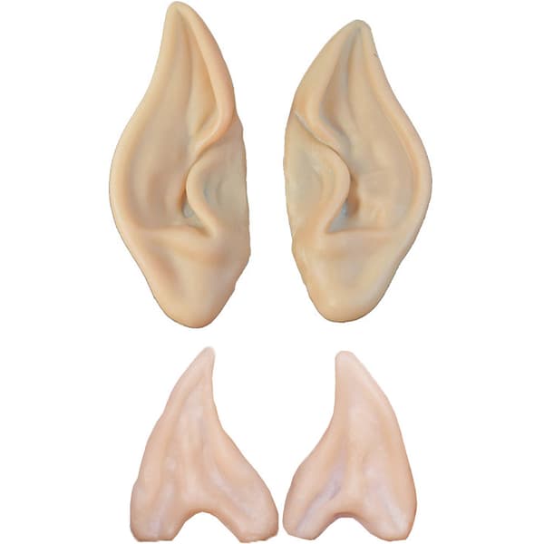 Fake Goblin Ears Halloween Kostymer Tillbehör sharp corner + half