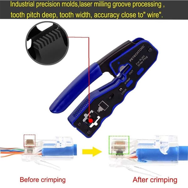 Tång Crimp Tool RJ45 Pass Through