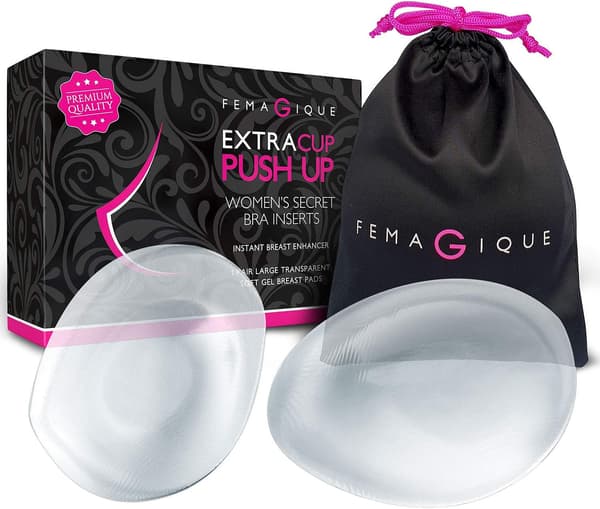 Silikongel BH Innlegg Push Up Brystkopper - Kløft Dcup