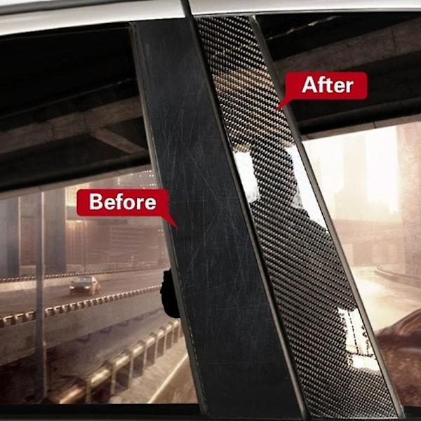 3D Carbon Fiber Car Sticker DIY Paste Protector Strip Auto Door S