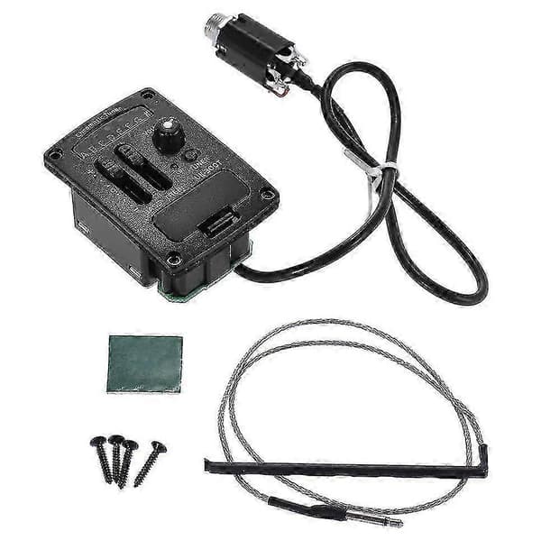Uk-300T Ukulele Piezo Pickup Preamp 2-bånds EQ Equalizer Ukulele Pickups Tuner System