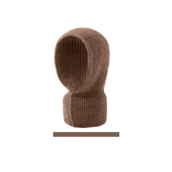 Kvinner Menn Strikkede Luer Varme Sør-Korea Dongdaemun Personlig Varm Holde Wo Trendy Kaldt Skjerf Pullover Unisex Wooden pile Brown