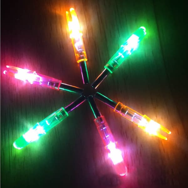 6 ST Shooting Bågskytte Lighted Nock Compound Bow LED Lighted for Arrow Nock Blue