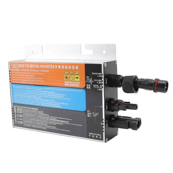 Solar Inverter Mikro Aluminiumlegering IP55 Beskyttelse Netbundet Inverter til Konvertering af DC til AC 18-60V PVGS700W 220V