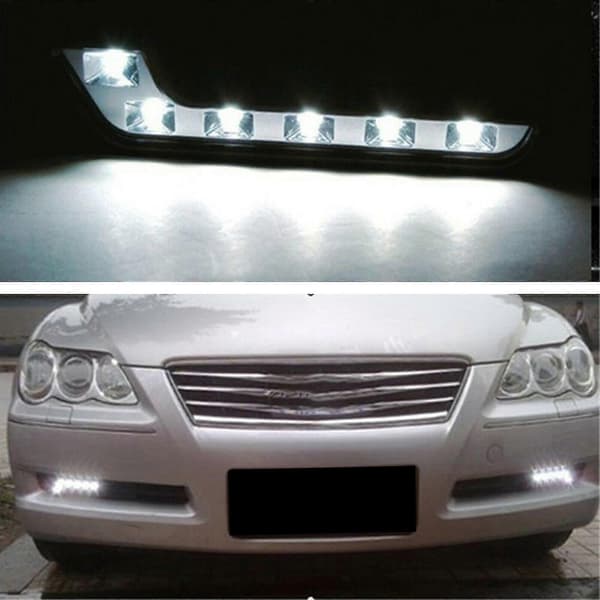 2x 12v Super Drl Led Kjørelys For Bil Vanntett Led Kjørelys Tåkelys Bil Sty