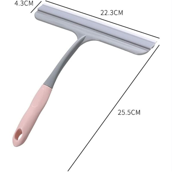 3-pack silikon hushållsskrapa för spegel/fönster/kakel/glas
