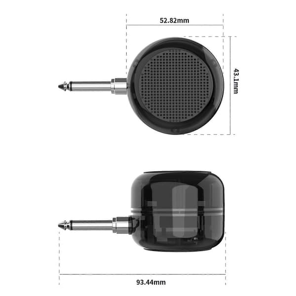 Elgitarrhögtalare Stor Volymförstärkare Bluetooth-kompatibel Högtalare med Kraftfull Bas för Musik