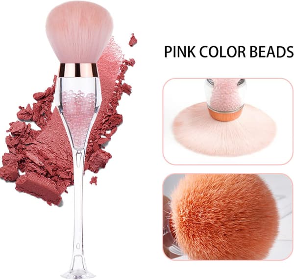 (Pink) 1. neglebørste, komfortabel og præcis neglebørste, manicu