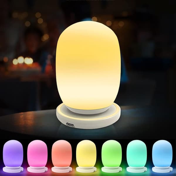 Barnas nattlys Berørings nattbordslampe Bærbar nattlampe Ch