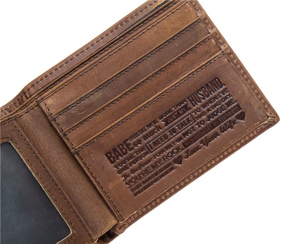 #1 Eono Læderpung til Mænd og Kvinder - Fladt Design med RFID #