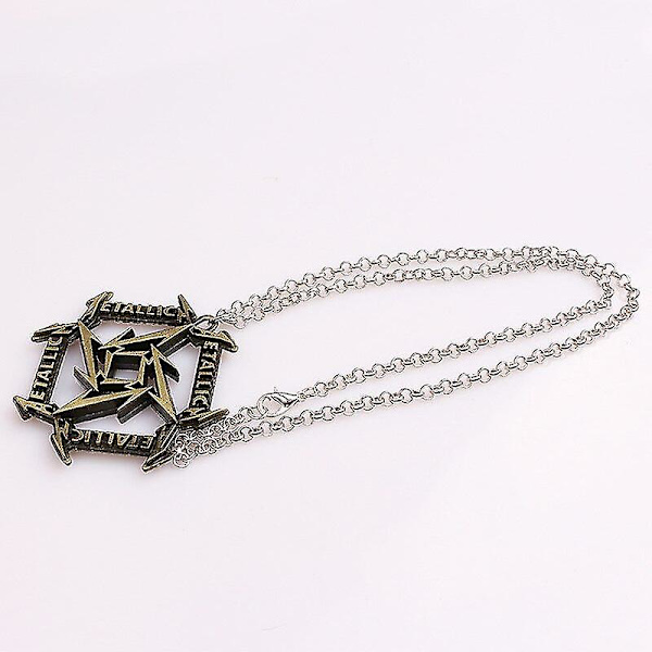 Retro Herre Halskæde Trendy Klassisk Unisex Hip-hop Natklubber Metal Musik Film Spil Vedhæng Halskæde Punk Style Smykker Gave Ancient Tin Color