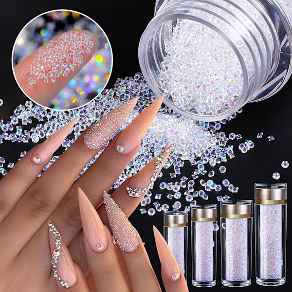 Nagelkristaller Micro Pixie Beads Glas Pixie Crystals