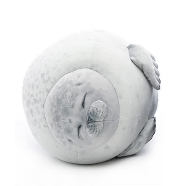 Chubby Blob Seal Plyschleksak Bomull Ocean Djurkudde Soffa Bilkudde fylld för docka Barnpresenter