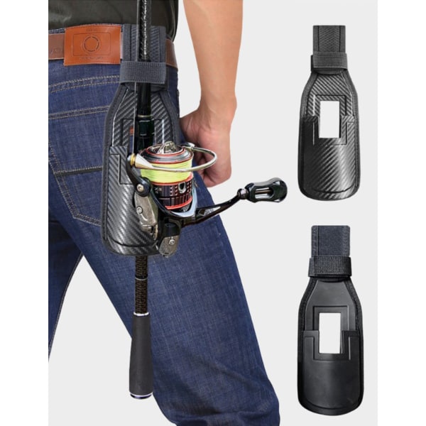 Ny Luya Rod Pouch Multifunktions Mobil Fiskeväska Bärbar Fiskeredskap Lure Bag Outdoor Läder Midjeväska A