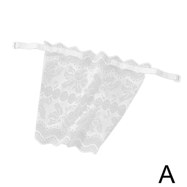 Kvinnors dekolletage Cover Up Seamless Underkläder Osynlig BH Inser white One-size