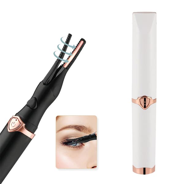 3 Temperaturläge Uppvärmda ögonfransar Curling Tool USB Naturlig White