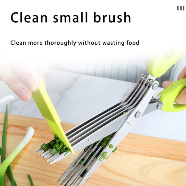 Saks Saks DIY Grønnsaksklippeverktøy Trimming Hjem Krydder Five Layers