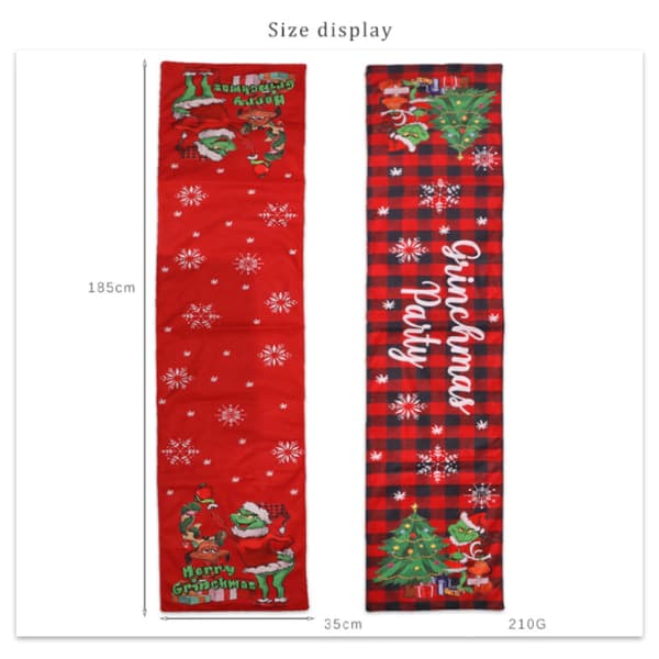 Juledekorasjoner Julgrinch Julebord Flagg