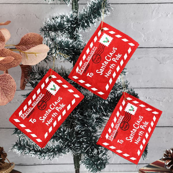 10 st julkuvert, julfiltkuvert till jultomten C