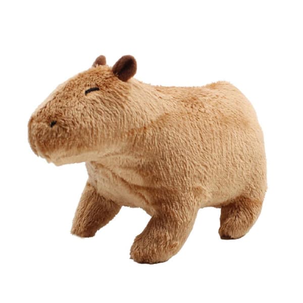Djurplyschleksak Söt Capybara Födelsedagspresent docka 30cm