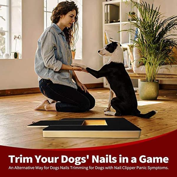 Dog Scratch Pad for negler, Dobbeltsidig Scratch Board for Dog Su BLACKA Single claw