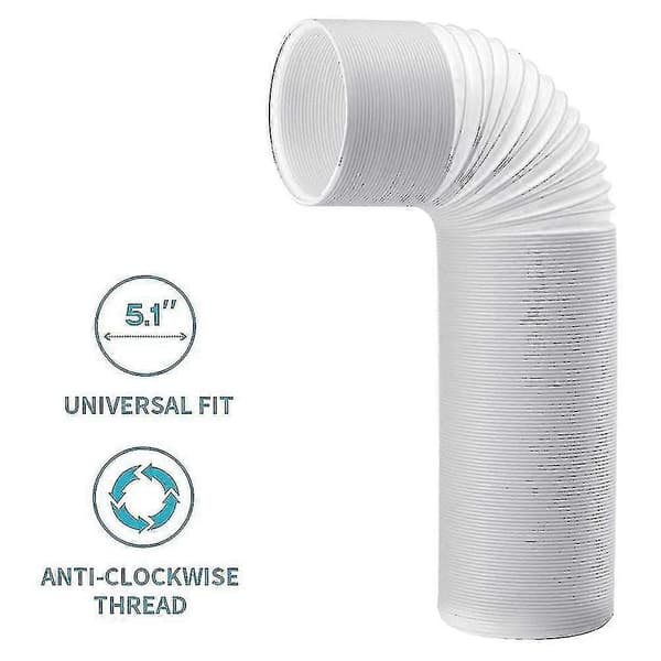 Avgasslang 130 mm, avgasslang för luftkonditionering, PVC-slang, luftkonditioneringsrör, ventilation