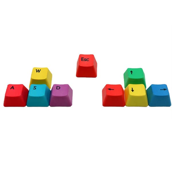 9-tastersæt Keycap WASD Mekanisk Tastatur Keycaps OEM Profil PBT RGBY Modifiers