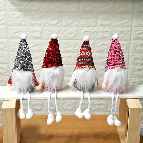 Christmas Gnome Ansiktslös För Docka God Jul