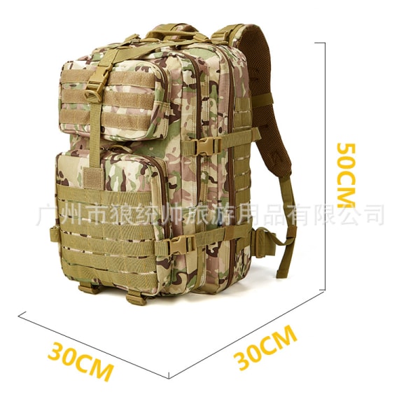 Wolf commander uppgraderad 50L Army fläkt EDC kit kamouflage stor 3p väska utomhus camping ryggsäck taktisk ryggsäck ACU Digital 36-55L