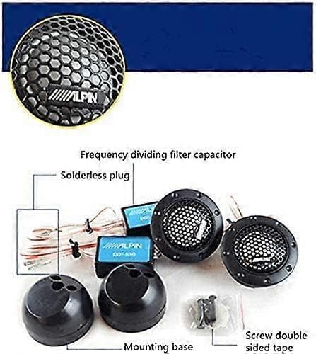 Bil Stereo Høyttaler, ddt-s30 Diskant, 320W Maksimal Effekt Elite nd Aluminium Dome Diskant