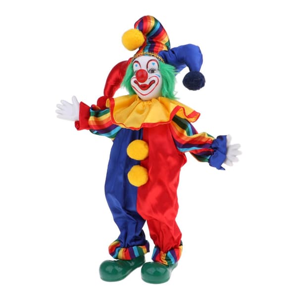 Porslinsclowndocka för barn Leksaker Presenter Halloween Juldekoration #1