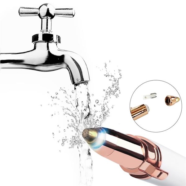USB elektrisk øjenbrynstrimmer Makeupfri øjenbrynsepilator rose gold